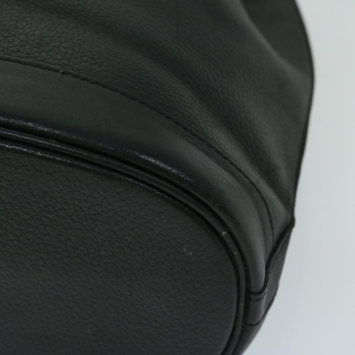 Burberrys Shoulder Bag Leather Black Auth 68201