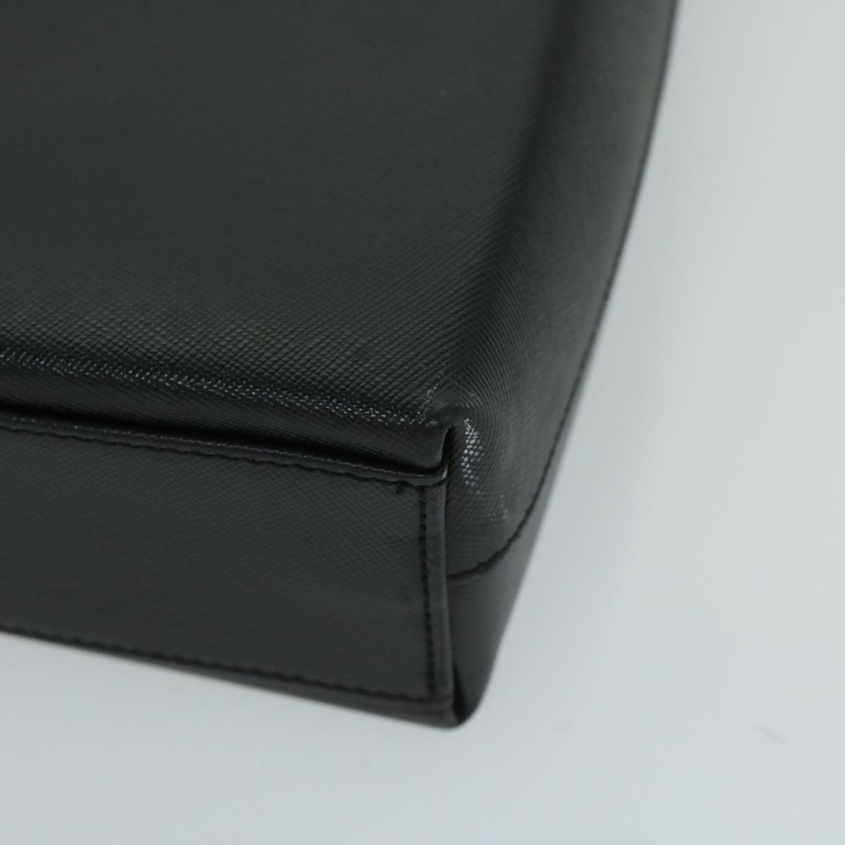 Salvatore Ferragamo Gancini Shoulder Bag Leather Black Auth 68209