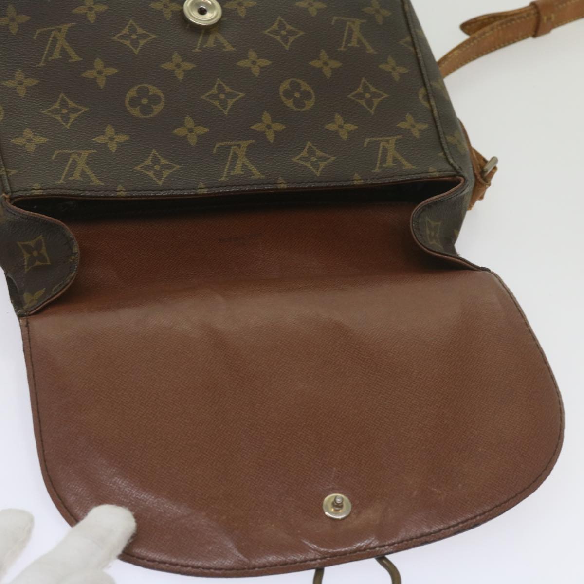 LOUIS VUITTON Monogram Saint Cloud GM Shoulder Bag M51242 LV Auth 68217