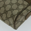 GUCCI GG Supreme Web Sherry Line Shoulder Bag PVC Beige 68 02 005 Auth 68227-14