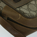 GUCCI GG Supreme Web Sherry Line Shoulder Bag PVC Beige 68 02 005 Auth 68227-7