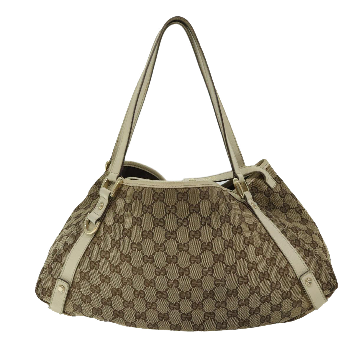 GUCCI GG Canvas Shoulder Bag Beige Auth 68243 - 0