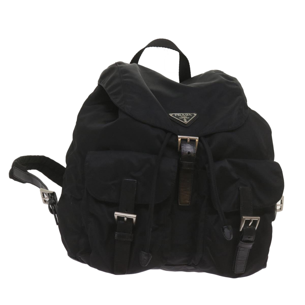 PRADA Backpack Nylon Black Auth 68249