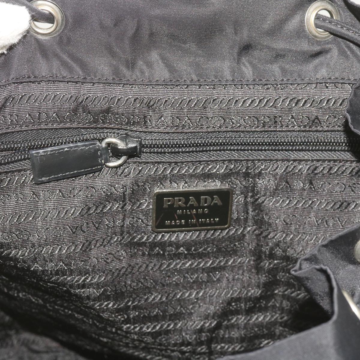 PRADA Backpack Nylon Black Auth 68249