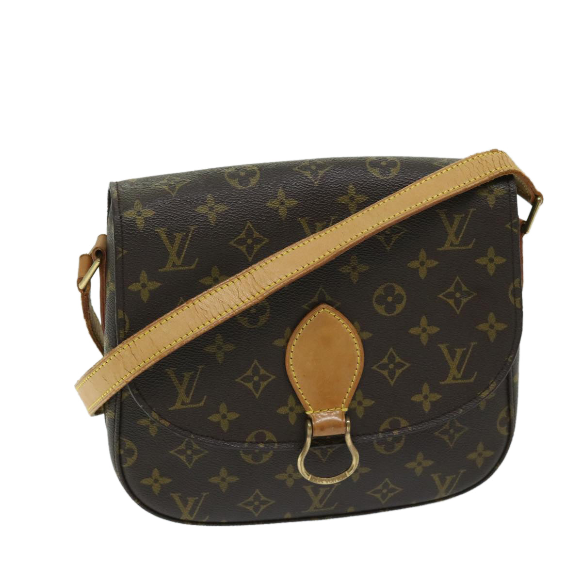 LOUIS VUITTON Monogram Saint Cloud GM Shoulder Bag M51242 LV Auth 68259