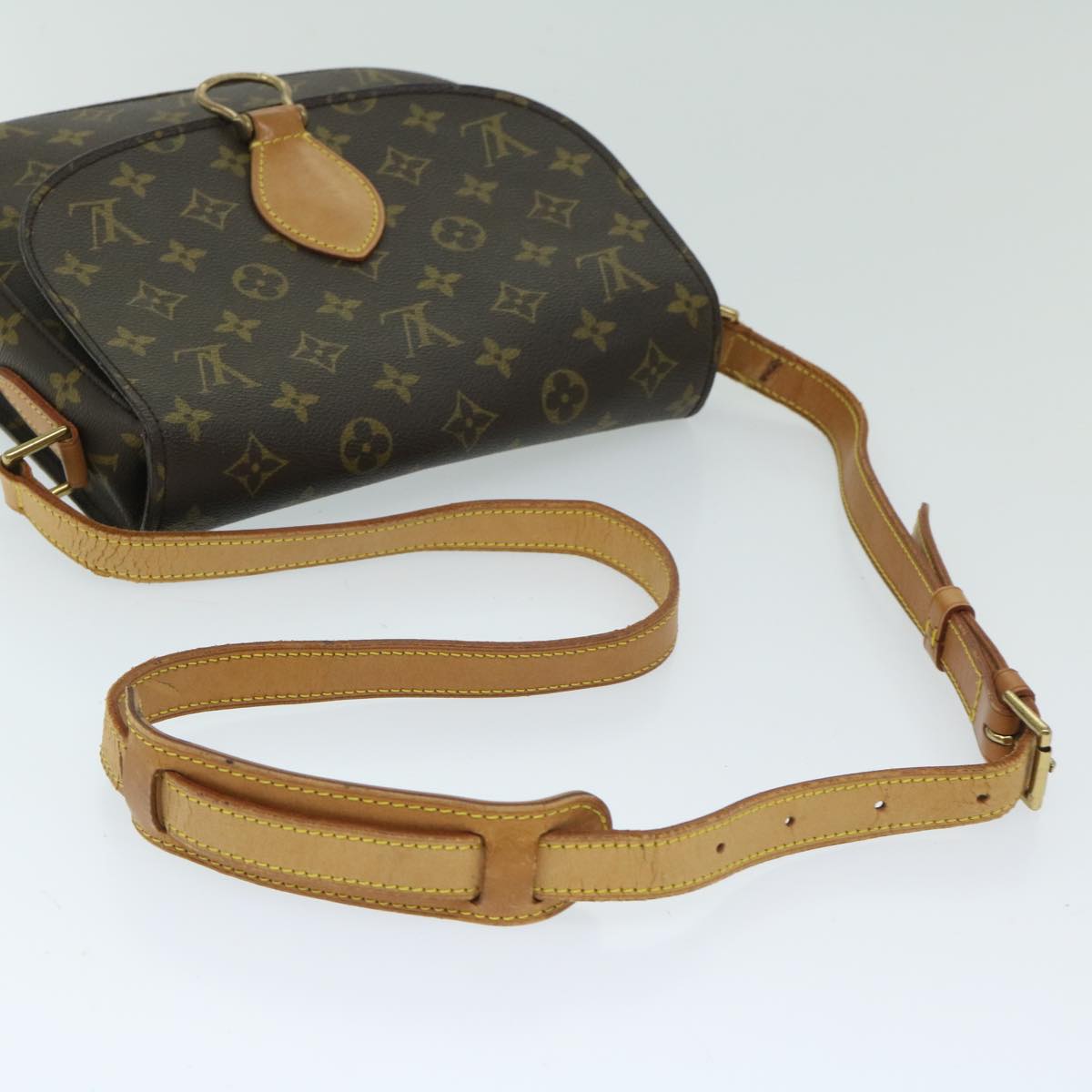 LOUIS VUITTON Monogram Saint Cloud GM Shoulder Bag M51242 LV Auth 68259