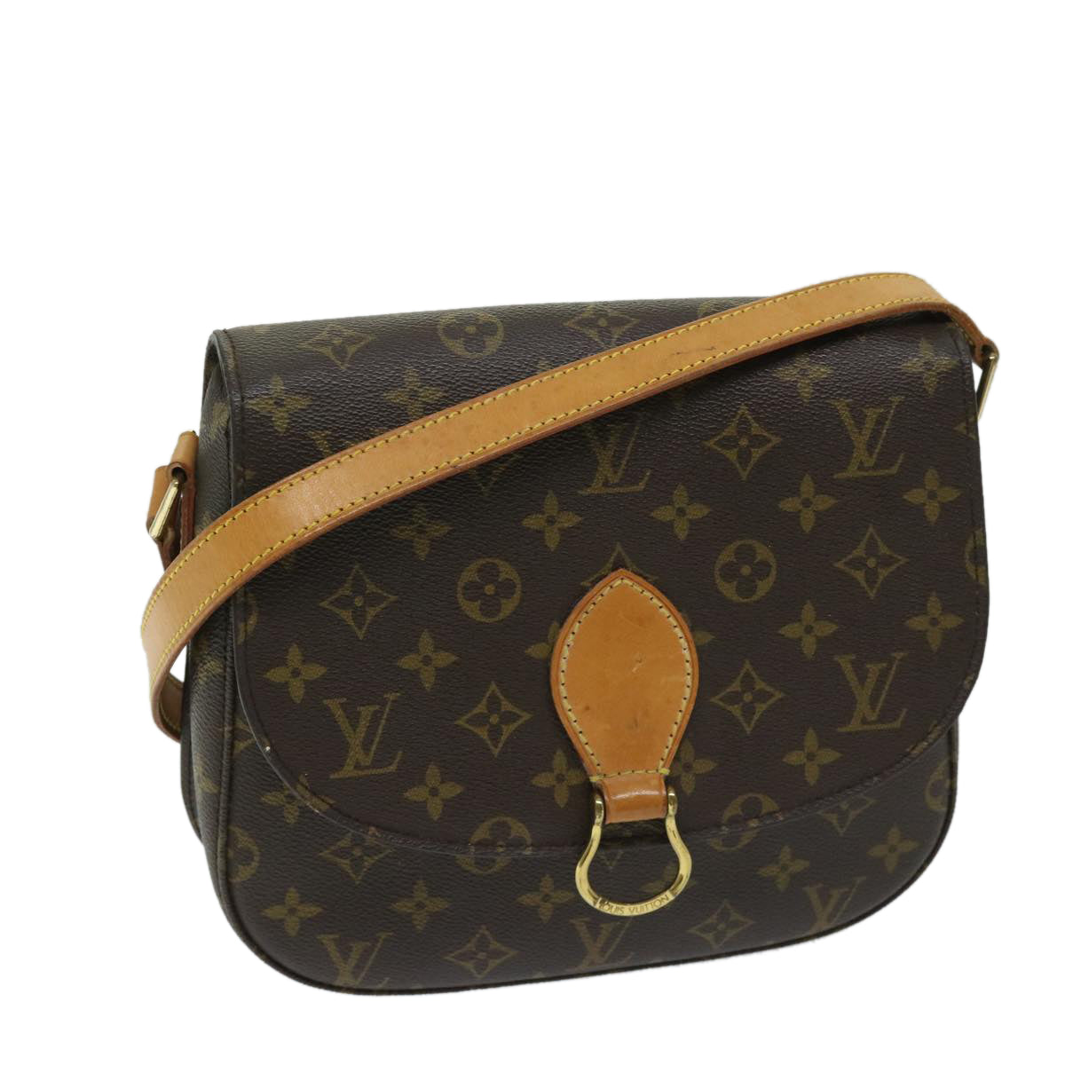 LOUIS VUITTON Monogram Saint Cloud GM Shoulder Bag M51242 LV Auth 68273