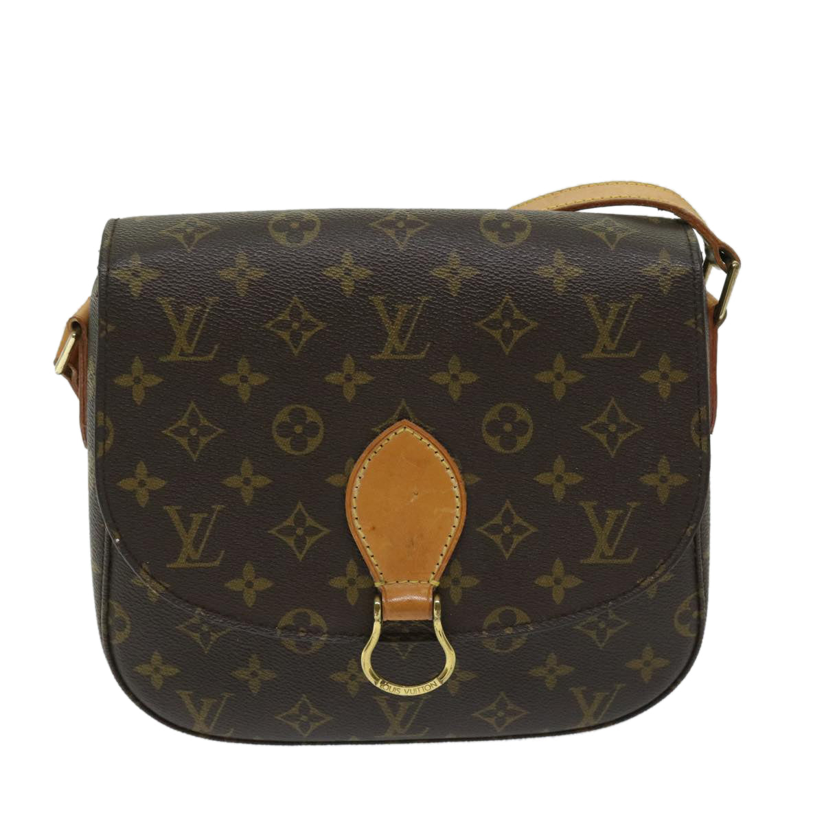 LOUIS VUITTON Monogram Saint Cloud GM Shoulder Bag M51242 LV Auth 68273