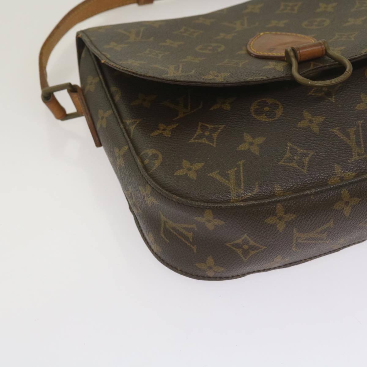 LOUIS VUITTON Monogram Saint Cloud GM Shoulder Bag M51242 LV Auth 68282