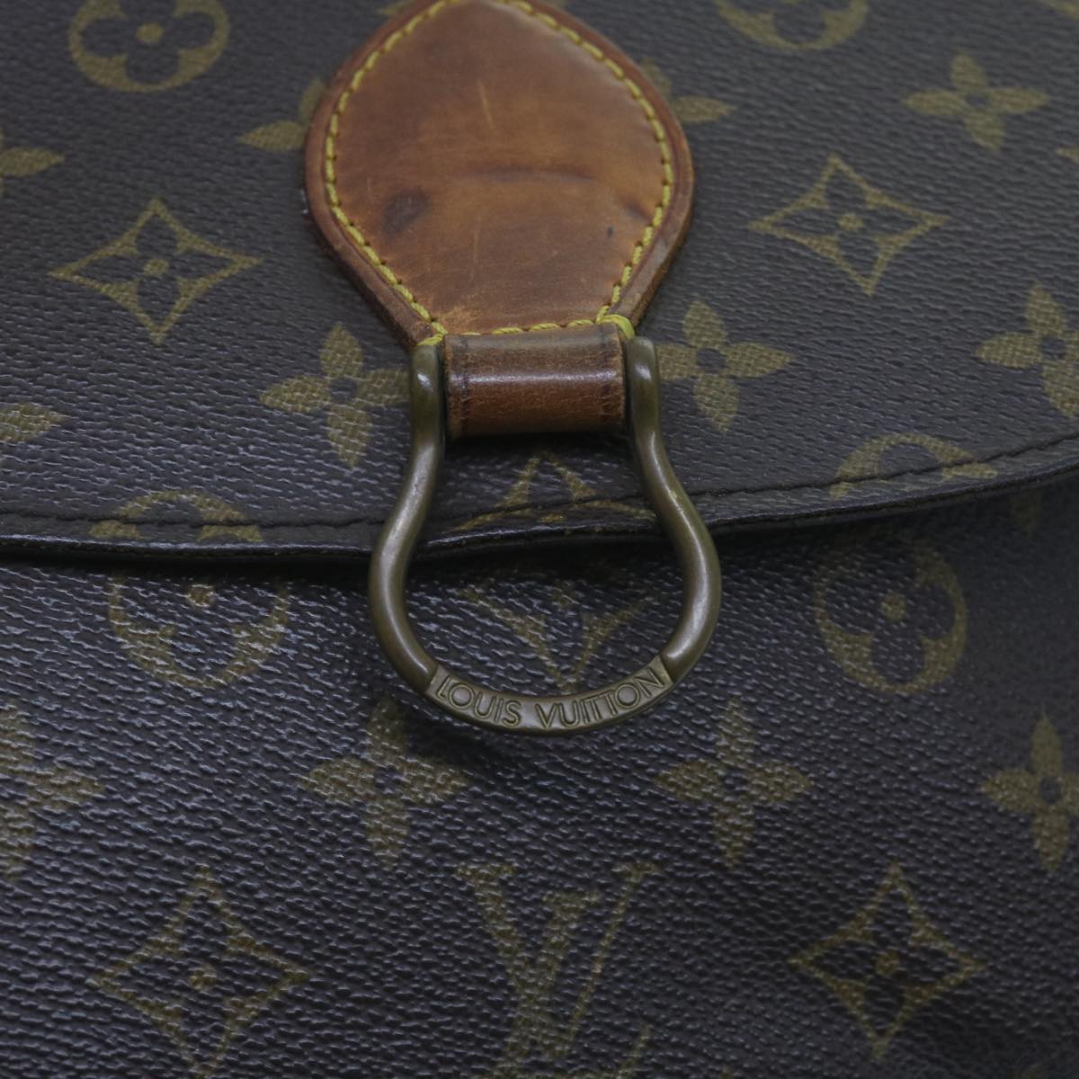 LOUIS VUITTON Monogram Saint Cloud GM Shoulder Bag M51242 LV Auth 68282