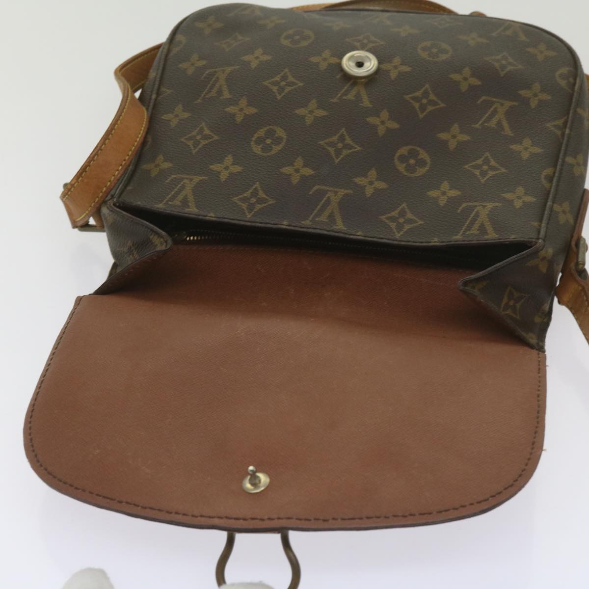 LOUIS VUITTON Monogram Saint Cloud GM Shoulder Bag M51242 LV Auth 68282