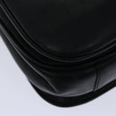 CELINE Hand Bag Leather Black Auth 68292-14