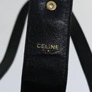 CELINE Hand Bag Leather Black Auth 68292-10