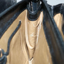 CELINE Hand Bag Leather Black Auth 68292-19