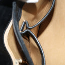 CELINE Hand Bag Leather Black Auth 68292-21