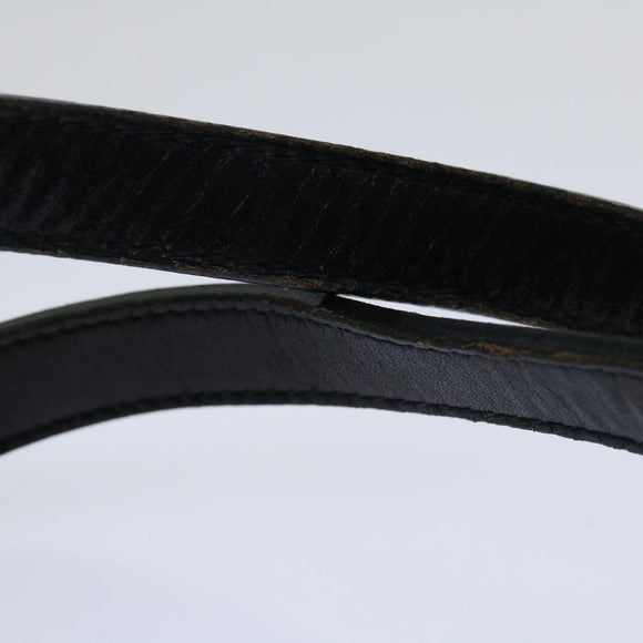 CELINE Hand Bag Leather Black Auth 68292