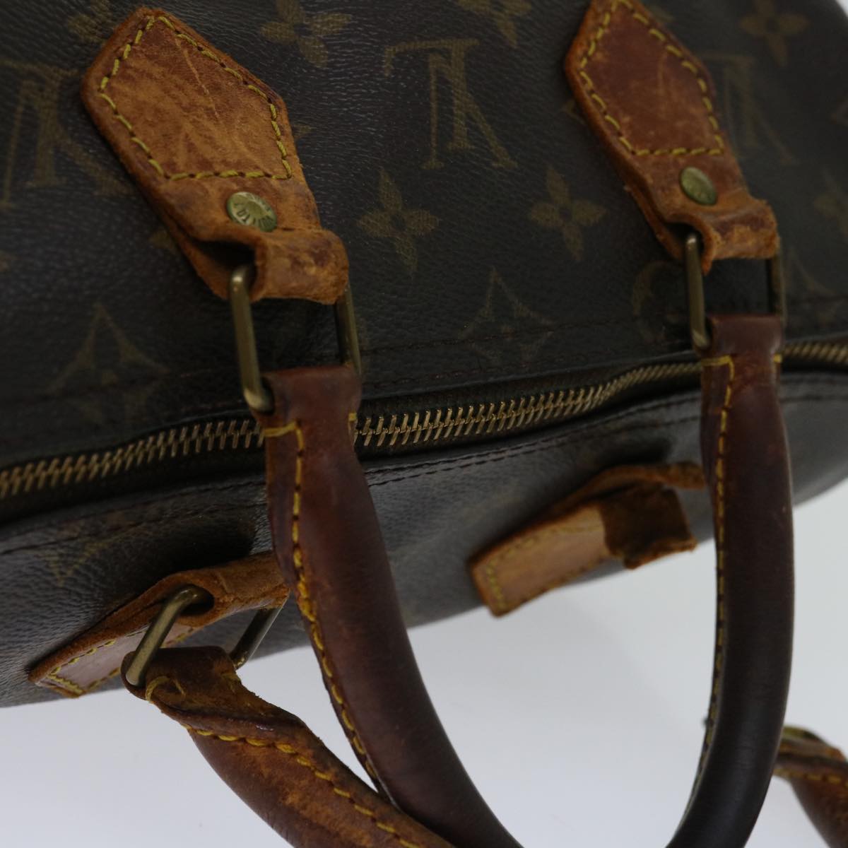 LOUIS VUITTON Monogram Speedy 25 Hand Bag M41528 LV Auth 68294