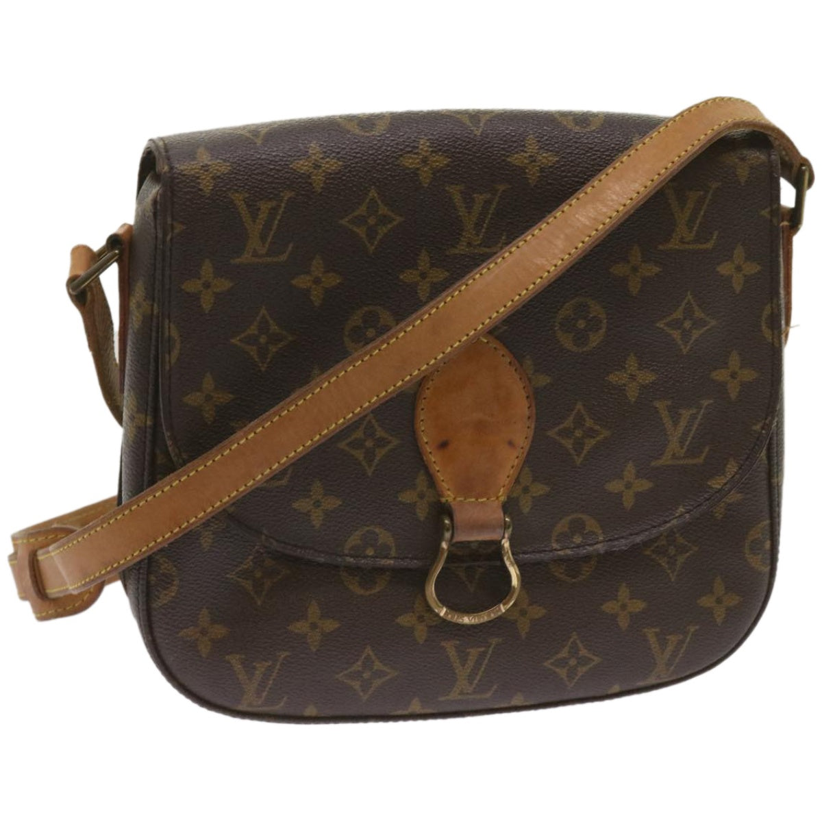 LOUIS VUITTON Monogram Saint Cloud GM Shoulder Bag M51242 LV Auth 68299