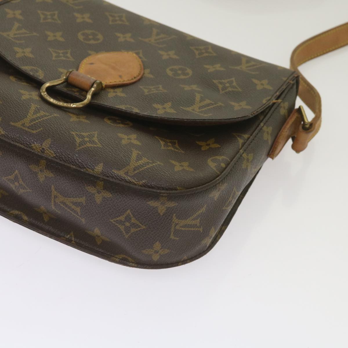 LOUIS VUITTON Monogram Saint Cloud GM Shoulder Bag M51242 LV Auth 68299