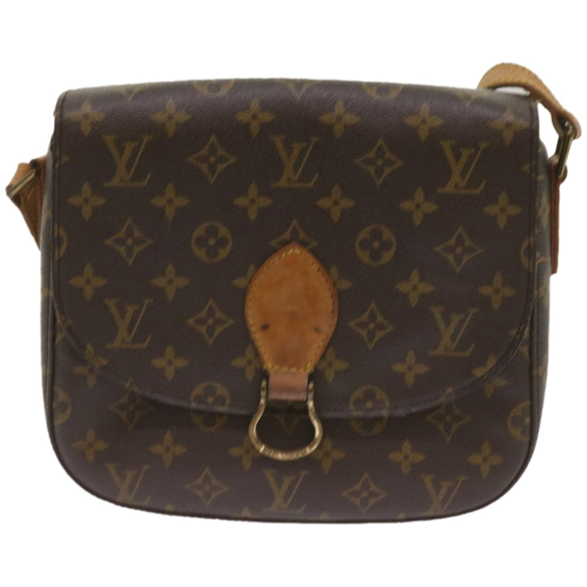 LOUIS VUITTON Monogram Saint Cloud GM Shoulder Bag M51242 LV Auth 68299