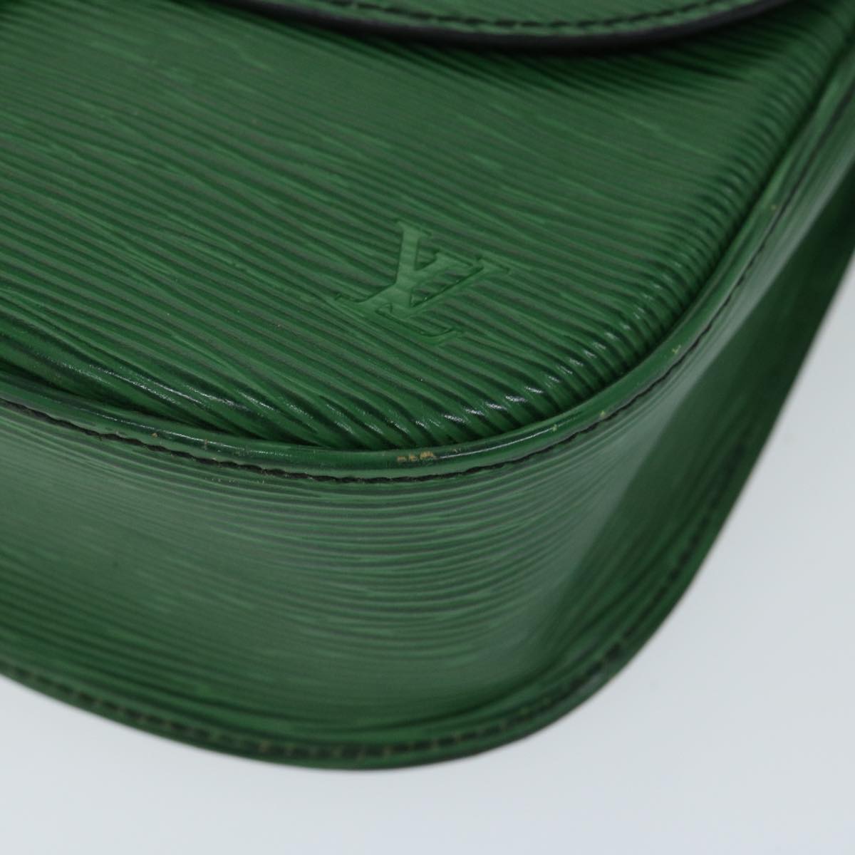 LOUIS VUITTON Epi Saint Cloud GM Shoulder Bag Green M52194 LV Auth 68316