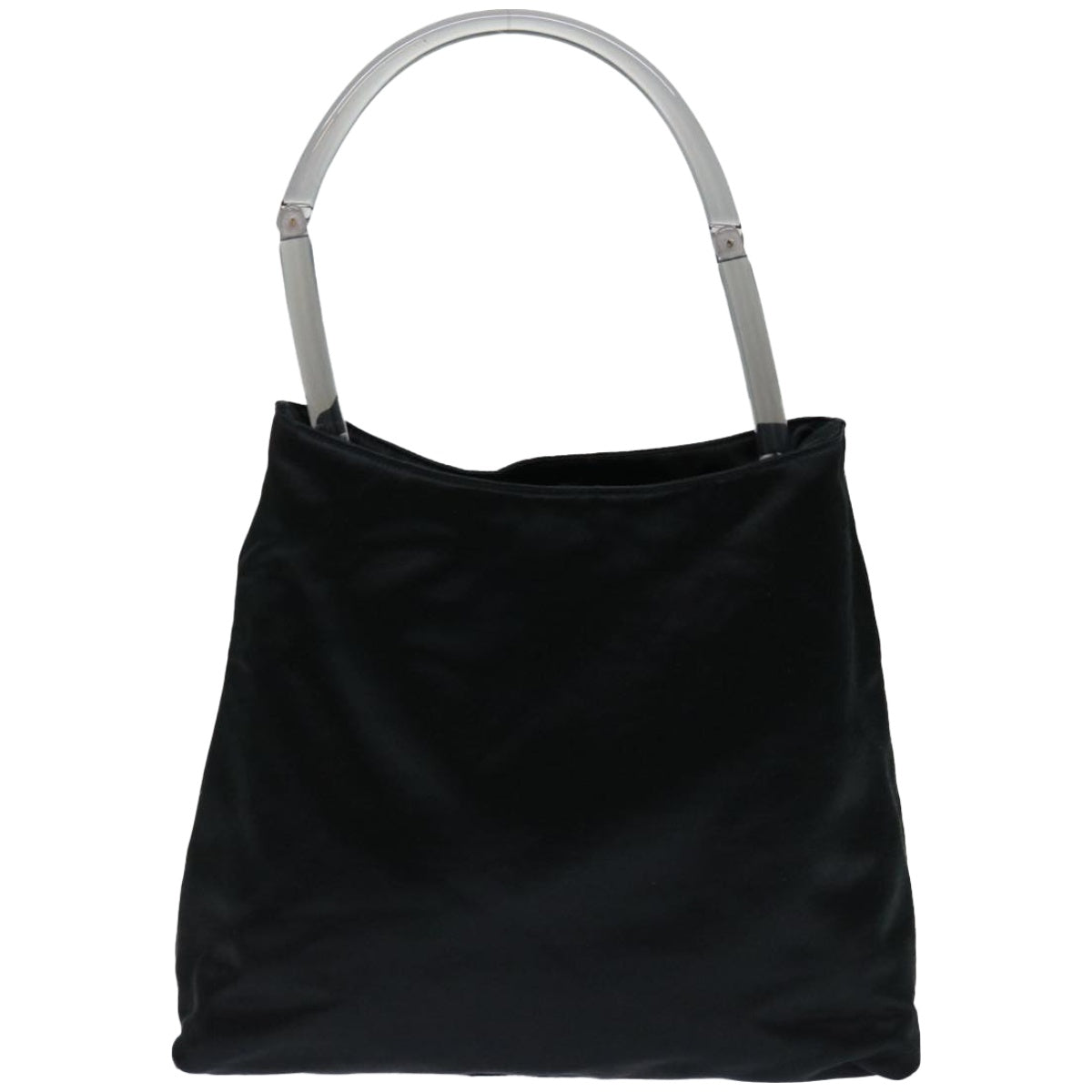 PRADA Shoulder Bag Satin Black Auth 68341 - 0