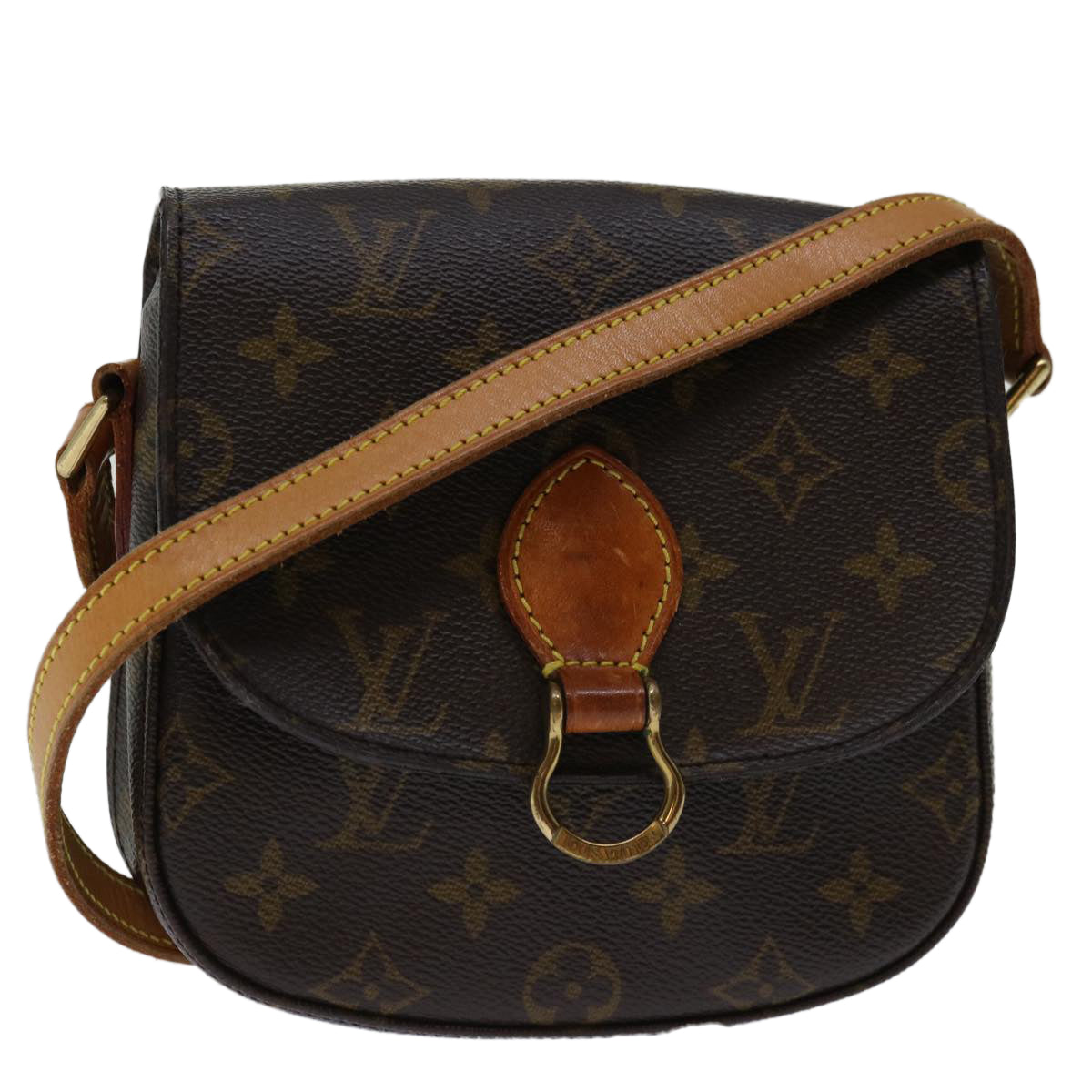 LOUIS VUITTON Monogram Saint Cloud PM Shoulder Bag M51244 LV Auth 68353