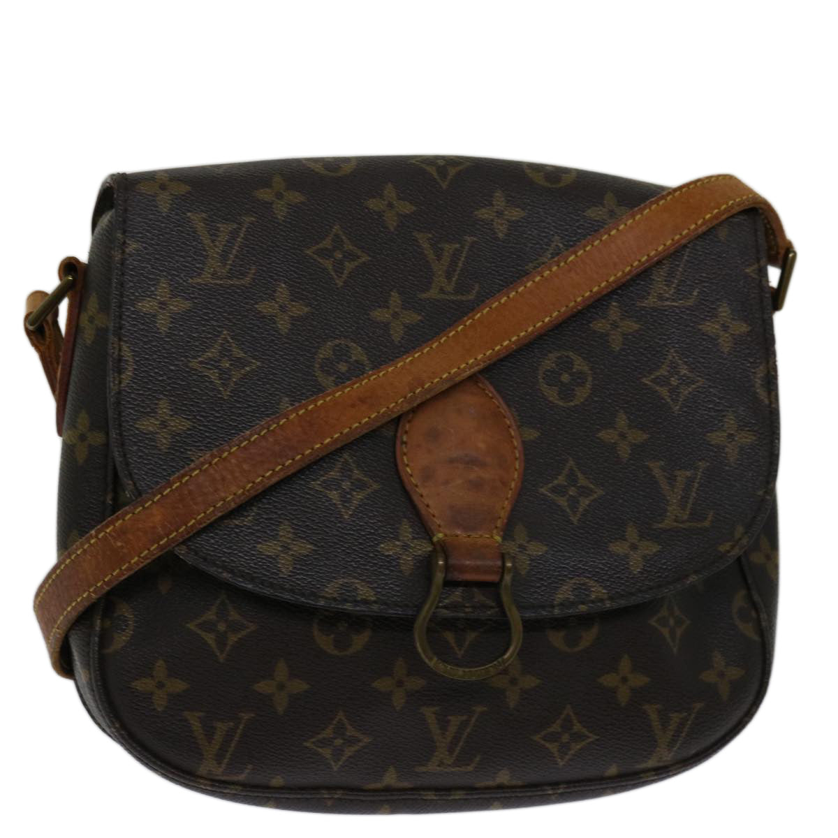 LOUIS VUITTON Monogram Saint Cloud GM Shoulder Bag M51242 LV Auth 68355