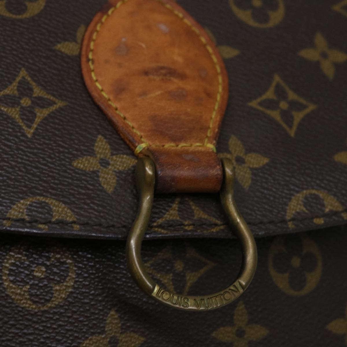 LOUIS VUITTON Monogram Saint Cloud GM Shoulder Bag M51242 LV Auth 68355