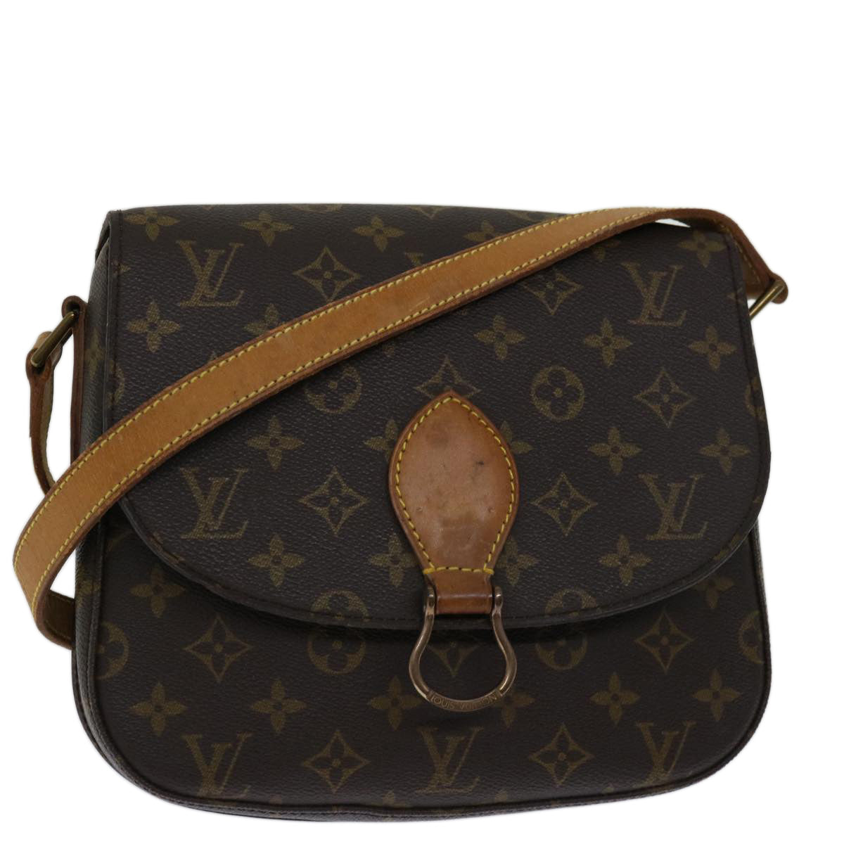 LOUIS VUITTON Monogram Saint Cloud GM Shoulder Bag M51242 LV Auth 68356