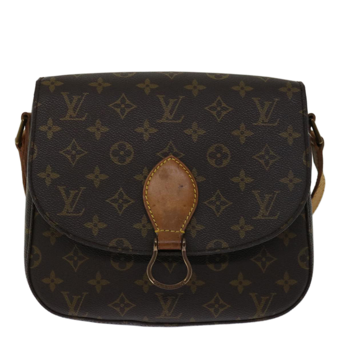 LOUIS VUITTON Monogram Saint Cloud GM Shoulder Bag M51242 LV Auth 68356