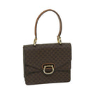 CELINE Macadam Canvas Hand Bag PVC Brown Auth 68360-1