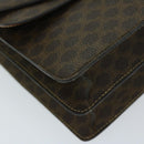 CELINE Macadam Canvas Hand Bag PVC Brown Auth 68360-15
