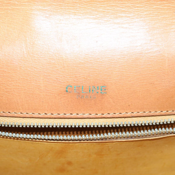 CELINE Macadam Canvas Hand Bag PVC Brown Auth 68360