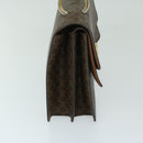 CELINE Macadam Canvas Hand Bag PVC Brown Auth 68360-4