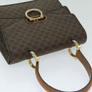 CELINE Macadam Canvas Hand Bag PVC Brown Auth 68360-6
