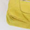 PRADA Shoulder Bag Nylon Yellow Auth 68364-17