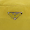 PRADA Shoulder Bag Nylon Yellow Auth 68364-18