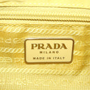 PRADA Shoulder Bag Nylon Yellow Auth 68364-19