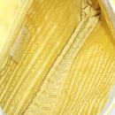 PRADA Shoulder Bag Nylon Yellow Auth 68364-9