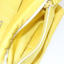 PRADA Shoulder Bag Nylon Yellow Auth 68364-10