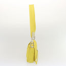 PRADA Shoulder Bag Nylon Yellow Auth 68364-3