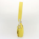 PRADA Shoulder Bag Nylon Yellow Auth 68364-4