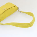 PRADA Shoulder Bag Nylon Yellow Auth 68364-7