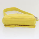 PRADA Shoulder Bag Nylon Yellow Auth 68364-5