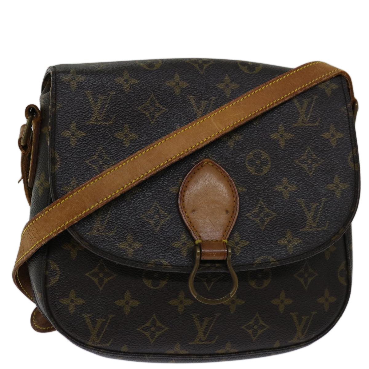 LOUIS VUITTON Monogram Saint Cloud GM Shoulder Bag M51242 LV Auth 68366