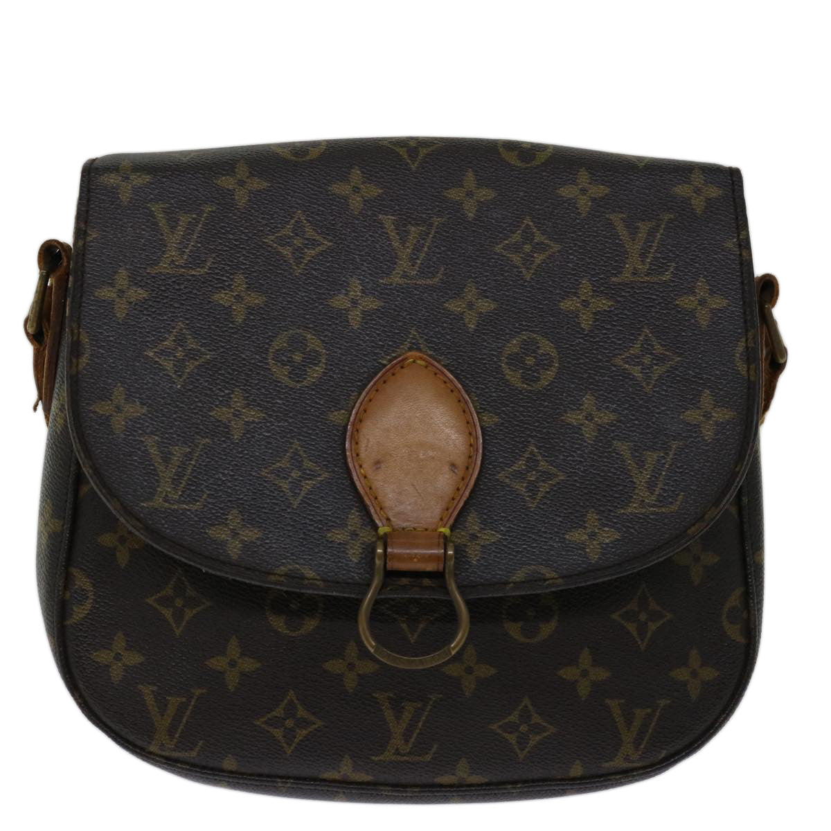 LOUIS VUITTON Monogram Saint Cloud GM Shoulder Bag M51242 LV Auth 68366