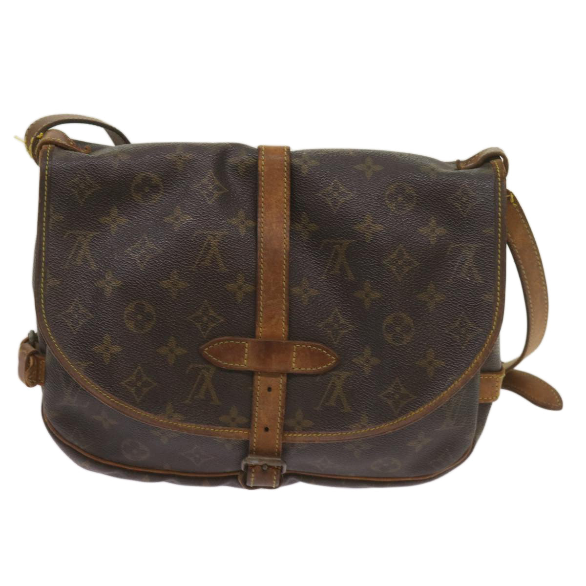 LOUIS VUITTON Monogram Saumur 30 Shoulder Bag M42256 LV Auth 68376 - 0