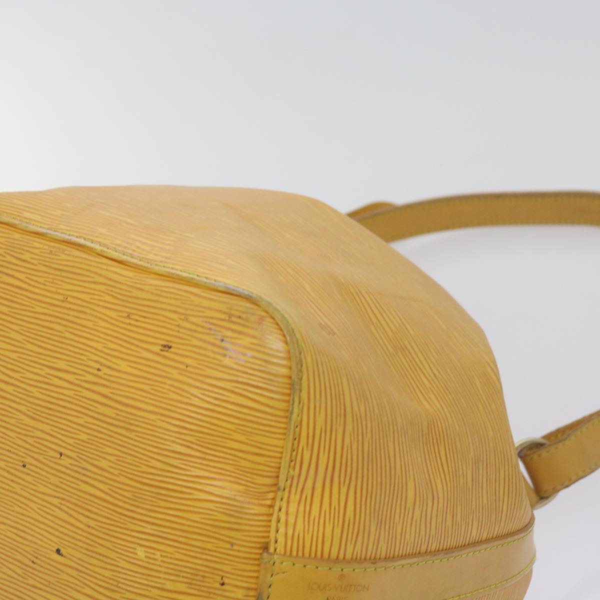 LOUIS VUITTON Epi Petit Noe Shoulder Bag Tassili Yellow M44109 LV Auth 68383