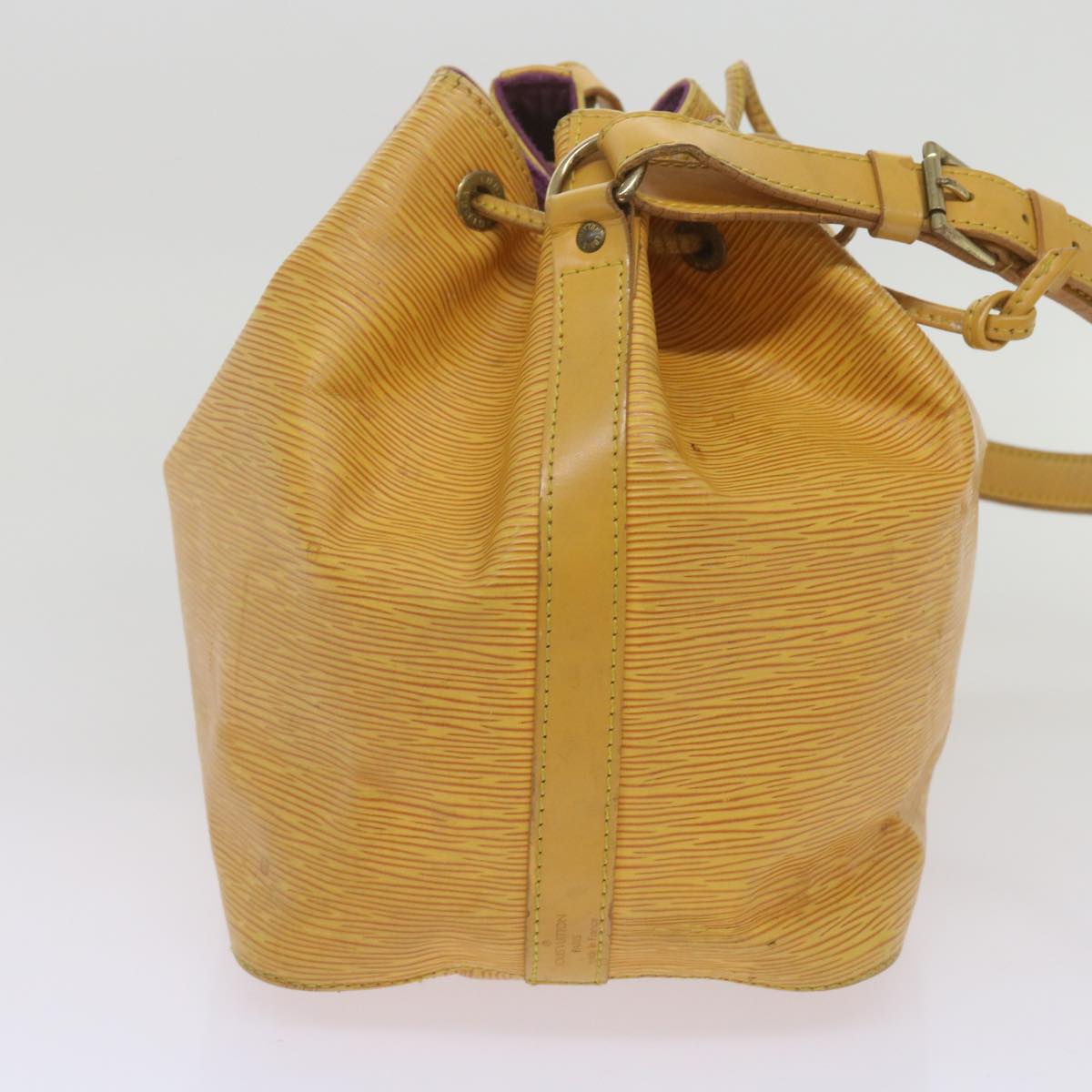 LOUIS VUITTON Epi Petit Noe Shoulder Bag Tassili Yellow M44109 LV Auth 68383